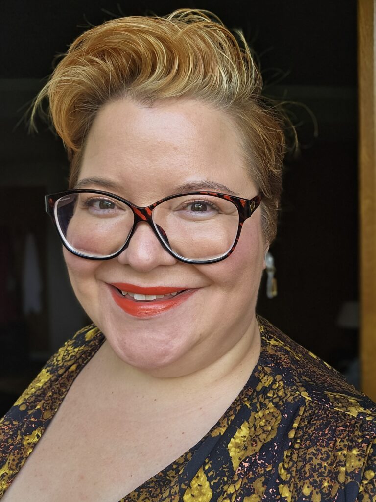 A selfie of me, Lisa, feeling like I've got a good golden glow up